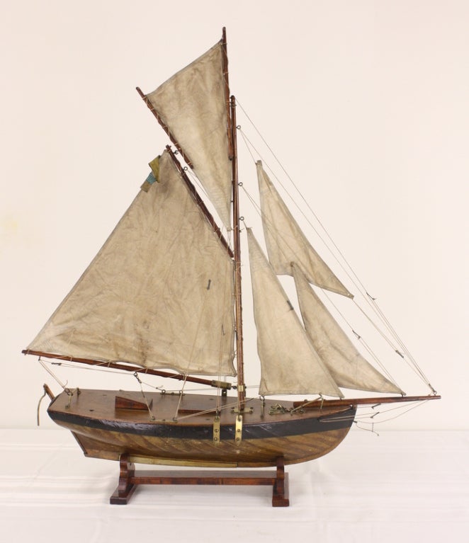 Wood EIGHT Vintage English Pond Yacht Models Collection REDUCED