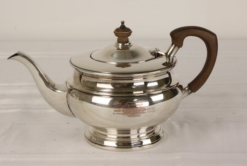 Late 20th Century English Silverplated Four Piece Coffee/Tea Serving Set