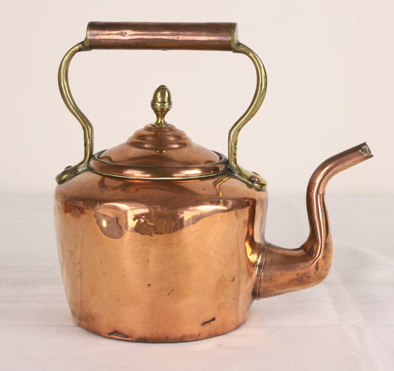 Three Piece Collection of Antique English Copper In Good Condition In Port Chester, NY