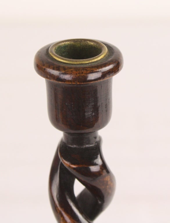 antique barley twist candlesticks