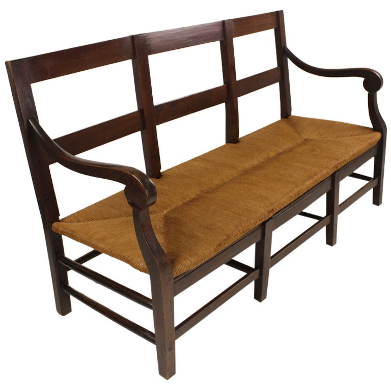 Antique French Cherry Country Sofa at 1stDibs