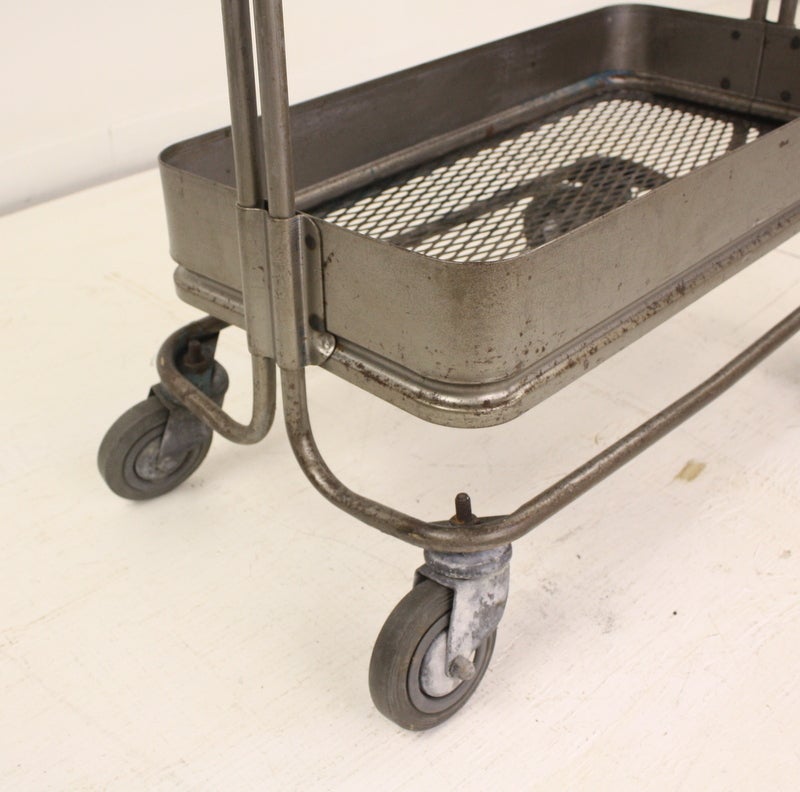 1930's French Industrial Steel Trolley 2