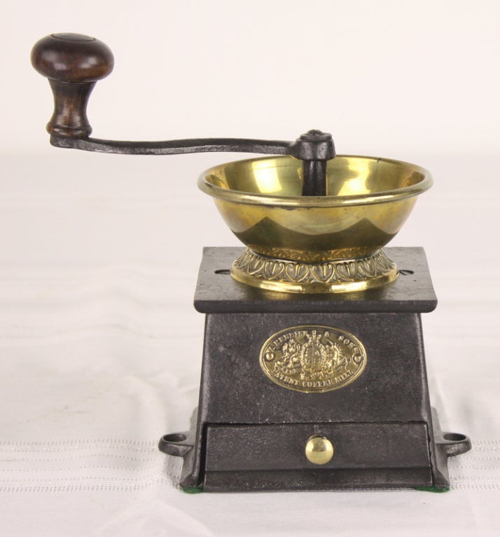 Two Antique English Coffee Grinders at 1stdibs
