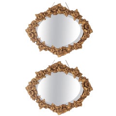 Pair of Vintage Italian Wall Mirrors 4