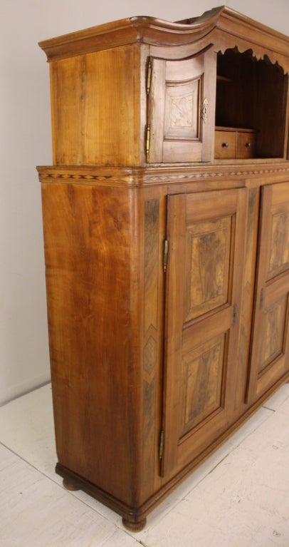 Stunning Inlaid 18th-Century, French Alsacian Cabinet For Sale 3