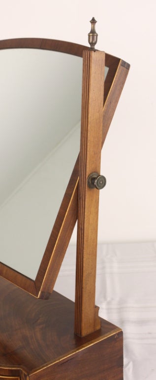 Antique English Georgian Shaving Mirror