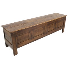 Antique French Chestnut and Poplar Coffer