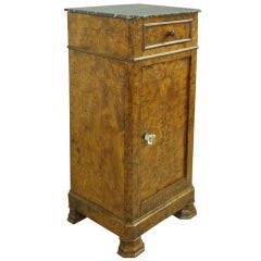 Louis Philippe Antique French Burr Elm Side Cabinet
