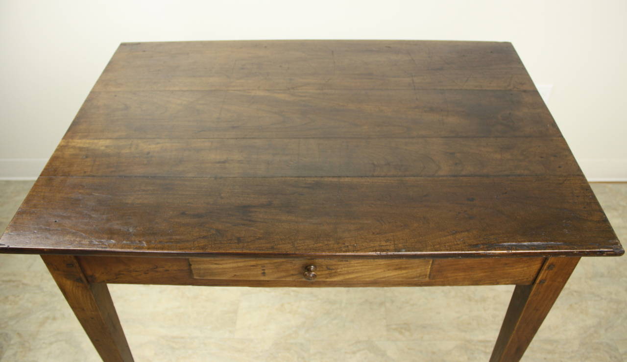 Antique Dark Cherry Writing or Side Table In Good Condition In Port Chester, NY