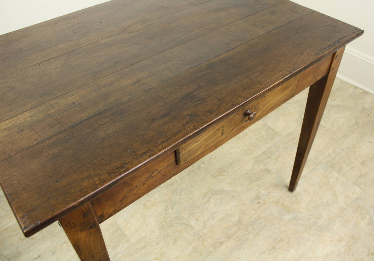19th Century Antique Dark Cherry Writing or Side Table