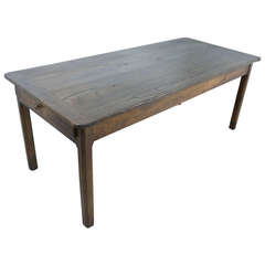 French Antique Chestnut Farm Table