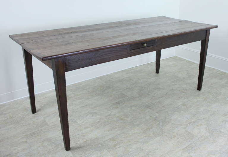 Antique French Cherry Farm Table