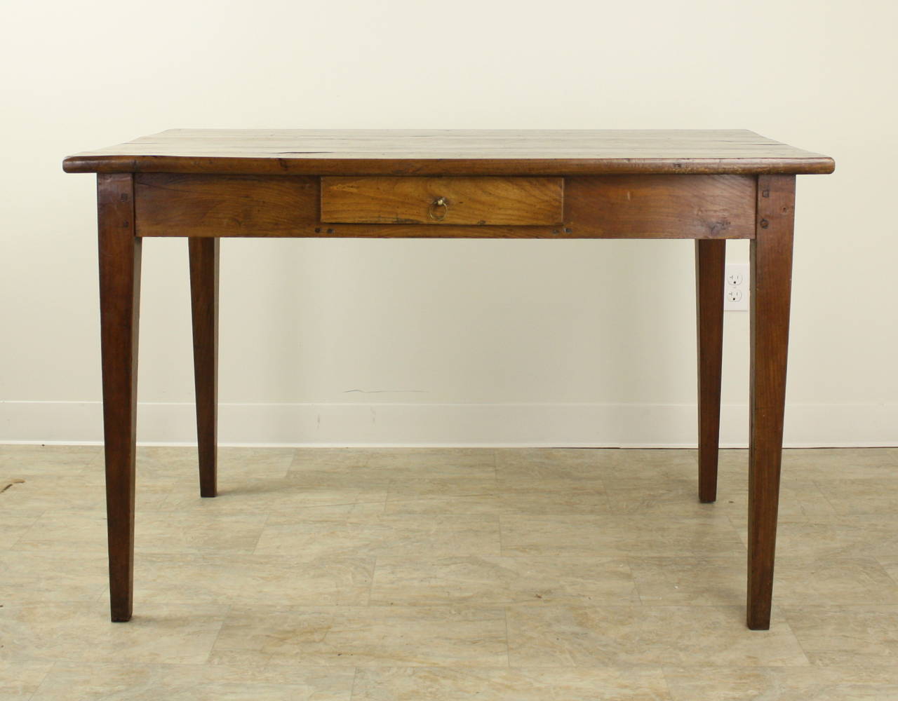 French Antique Cherry Writing Table In Good Condition In Port Chester, NY