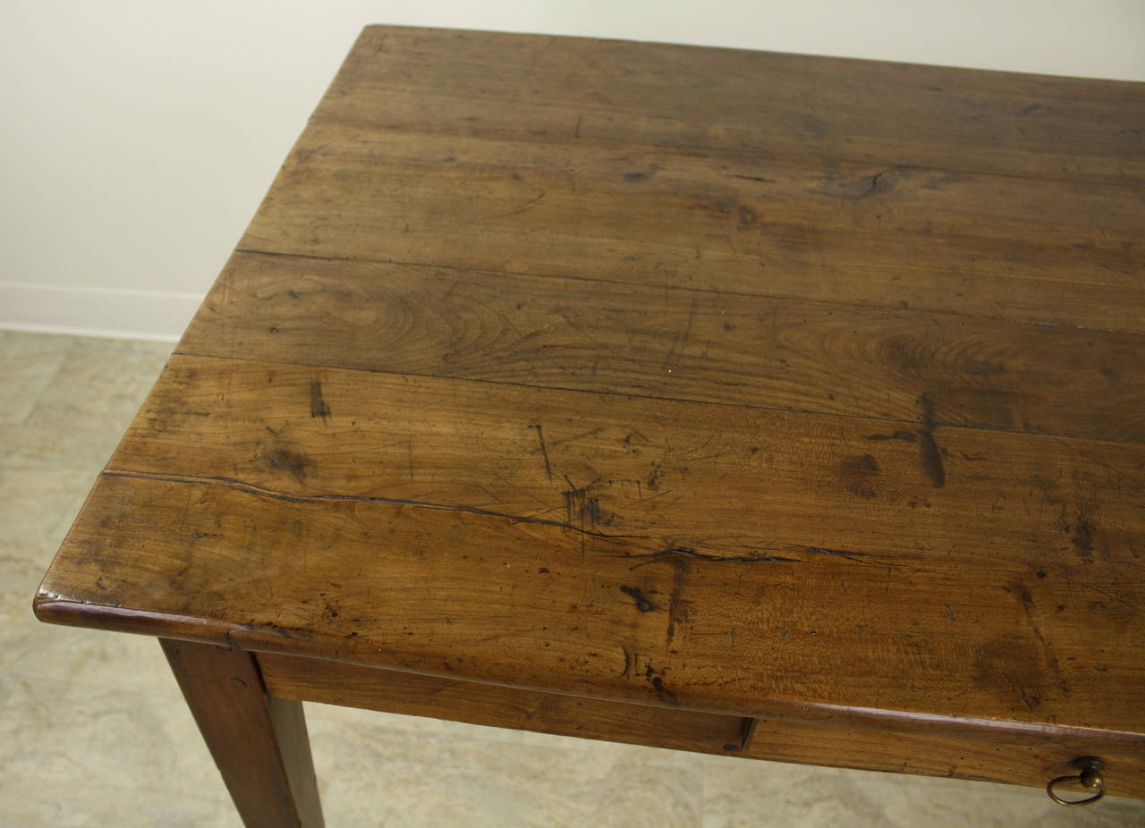 French Antique Cherry Writing Table 1