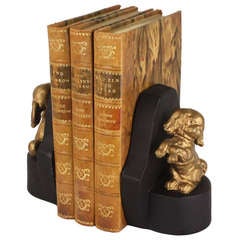 Antique English Dog Bookends