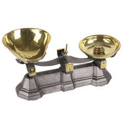Antique English Victorian Sweets Scale with Weights