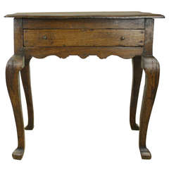 Early French Oak Side Table