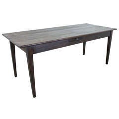 Antique French Cherry Farm Table