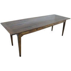 Large Antique French Cherry Farm Table