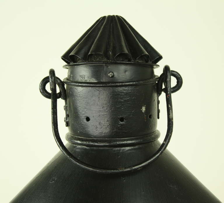 20th Century Pair of Antique English Port and Starboard Lanterns