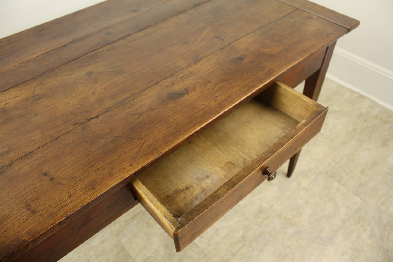 19th Century Antique French Cherry Writing Table