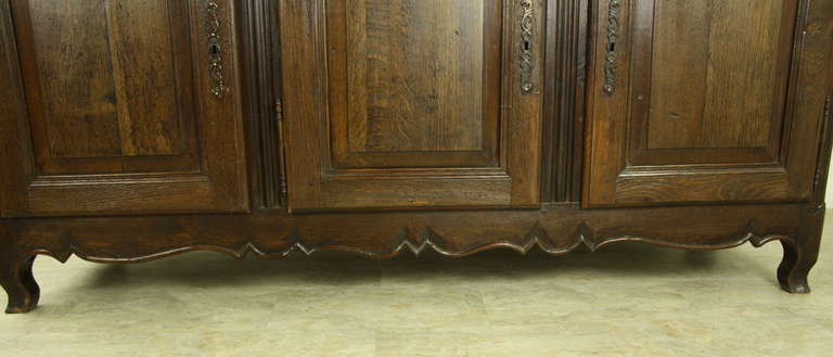 Iron Antique French Oak Enfilade For Sale