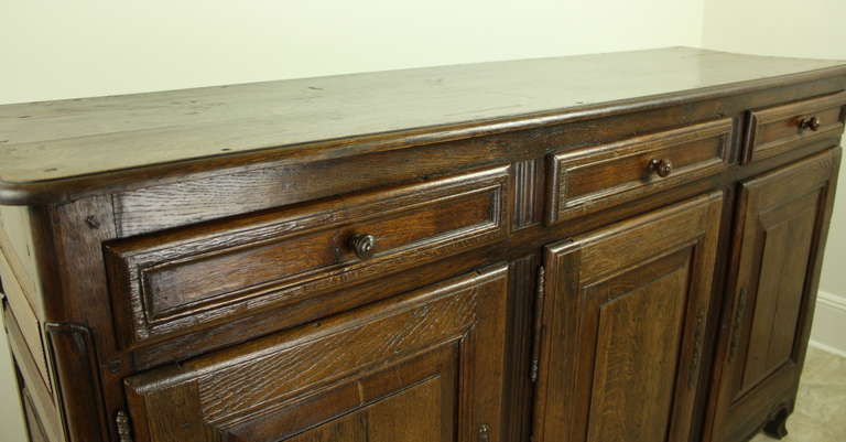 19th Century Antique French Oak Enfilade For Sale