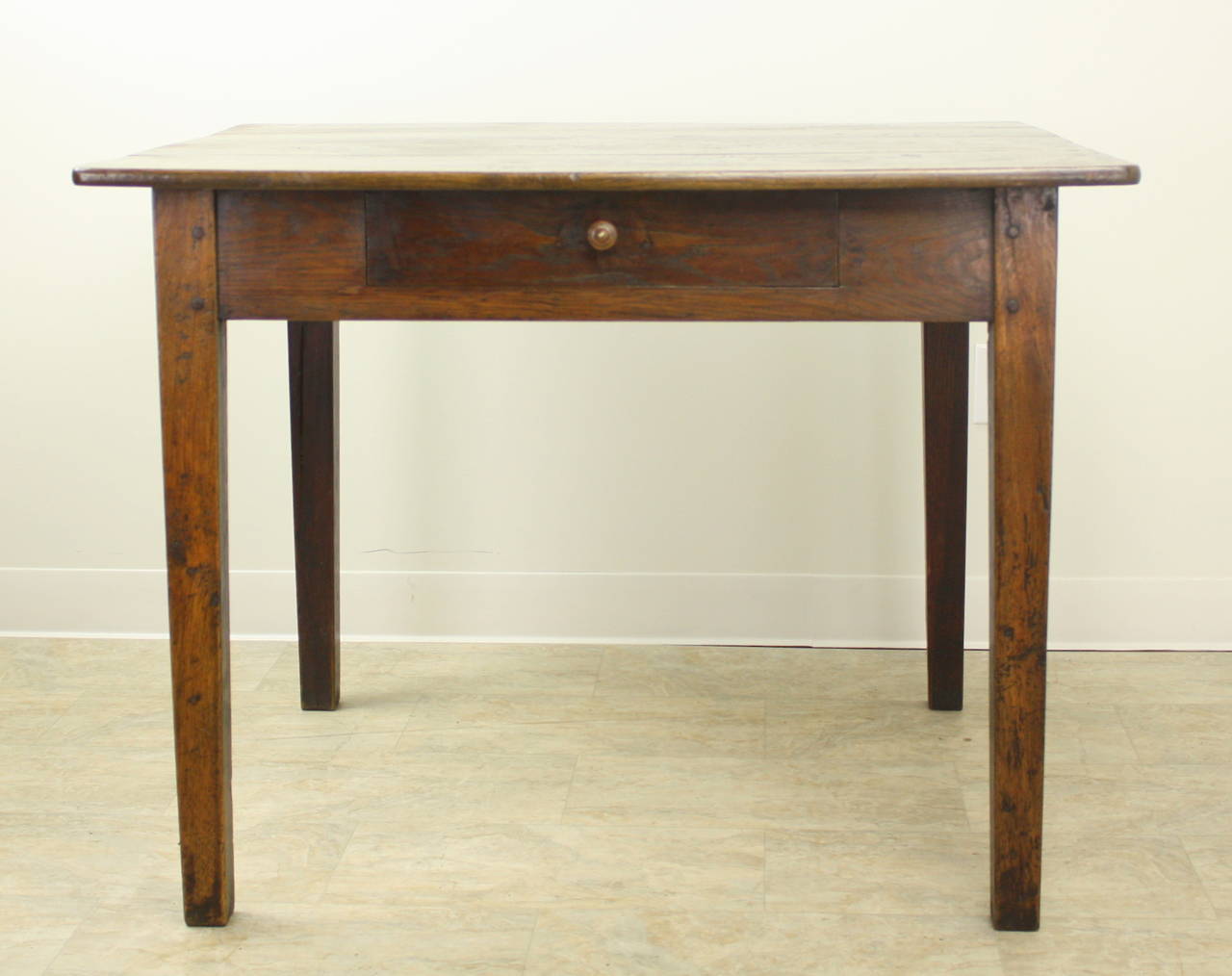 French Antique Oak Writing Table