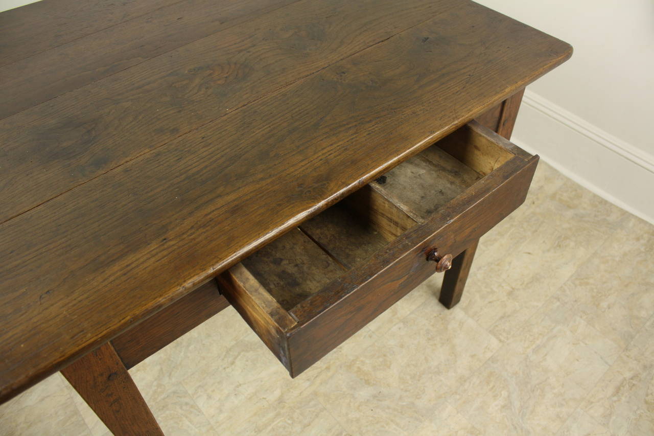 19th Century Antique Oak Writing Table