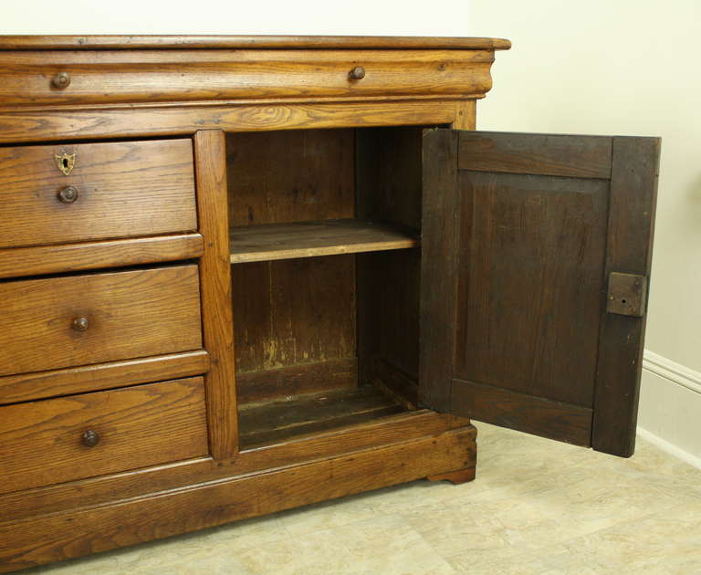 19th Century Antique French Louis Philippe Oak Sideboard