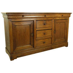 Antique French Louis Philippe Oak Sideboard
