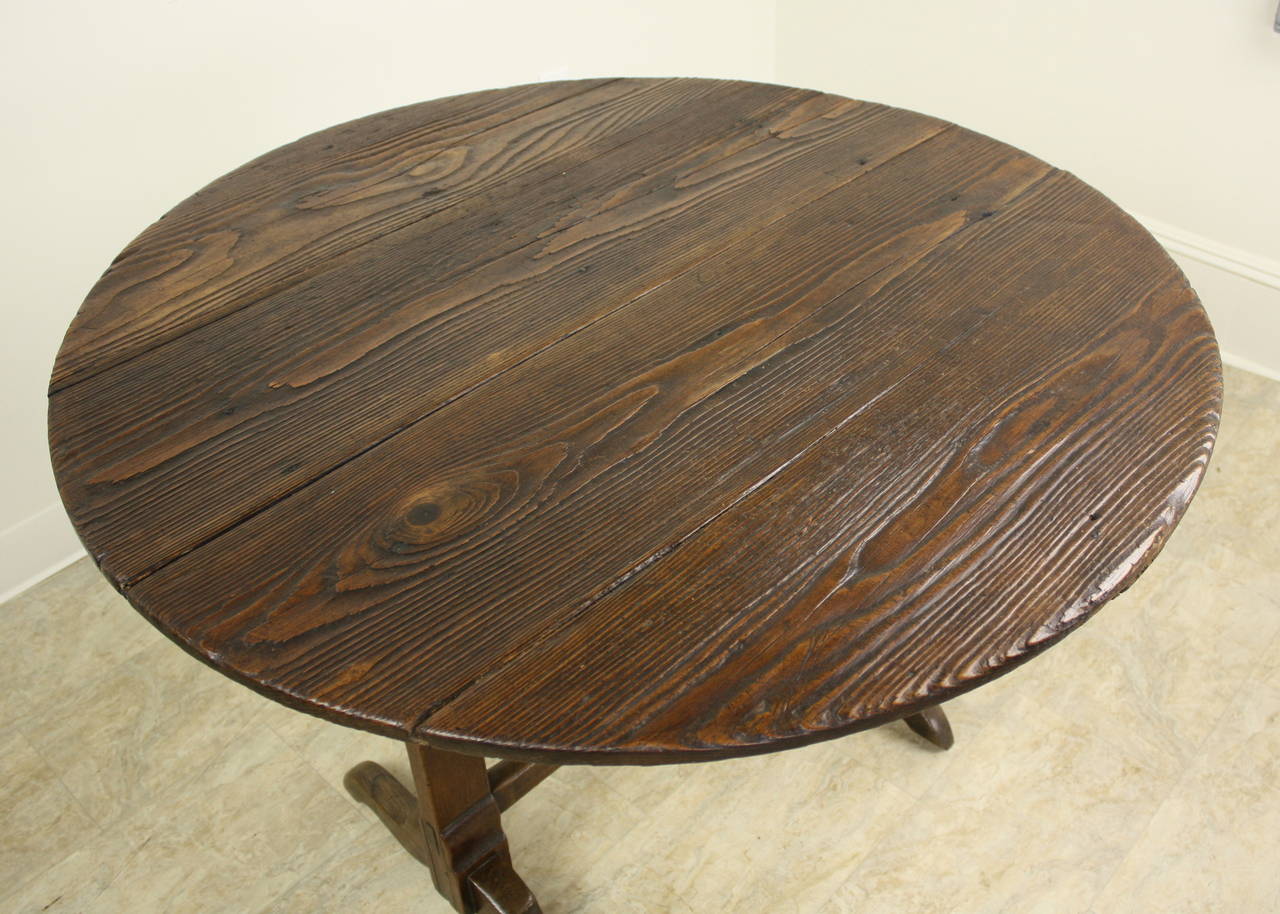 Mellow Pine TiltTop Wine or Center Table at 1stDibs