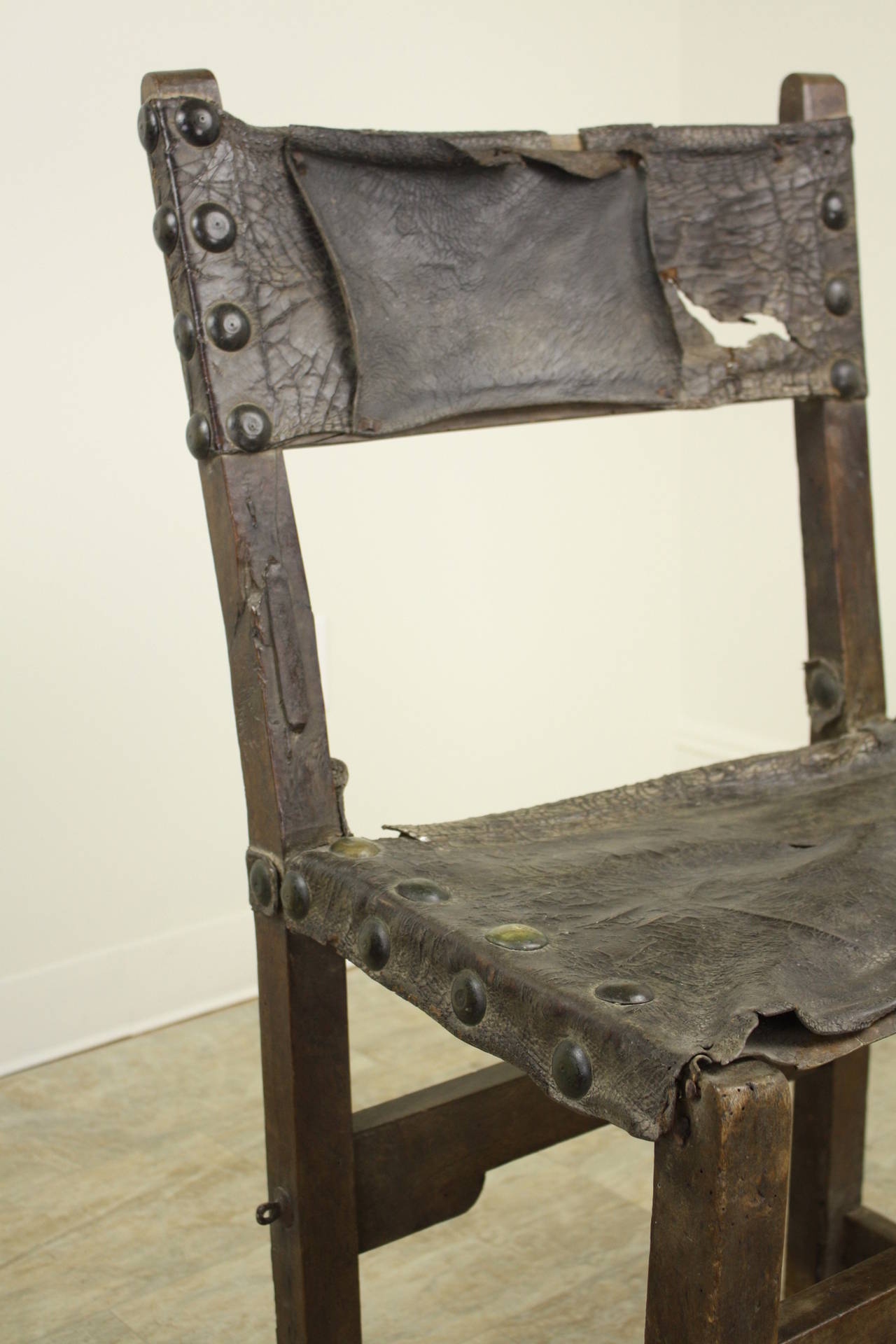 Museum Quality Early Spanish Chair For Sale 1