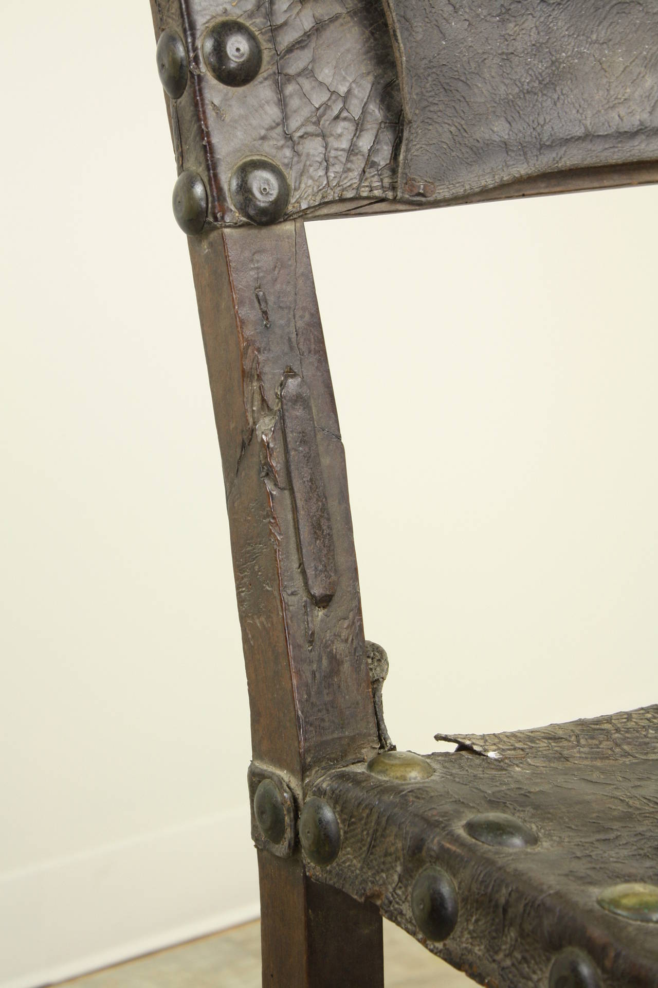 Museum Quality Early Spanish Chair For Sale 2