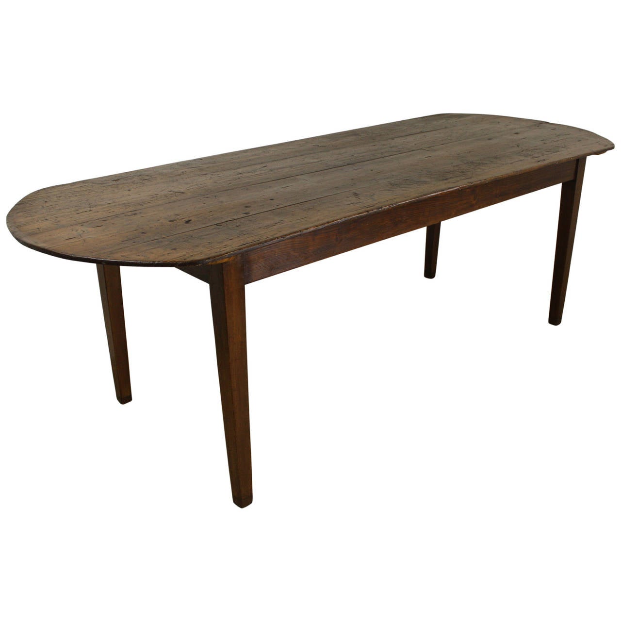 Elegant Oval Pine Farm Table at 1stDibs oval farm table