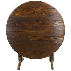 Mellow Pine Tilt-Top Wine or Center Table 1