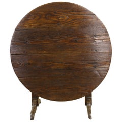 Mellow Pine Tilt-Top Wine or Center Table