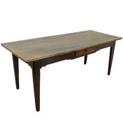 Antique French Walnut Farm Table