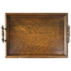 Antique English Oak Tray