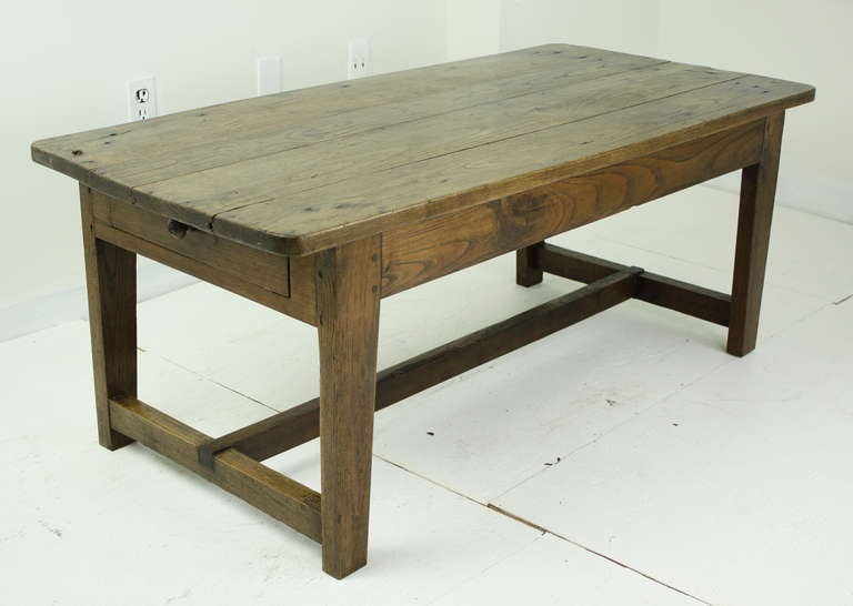 Antique French Chestnut Coffee Table 2