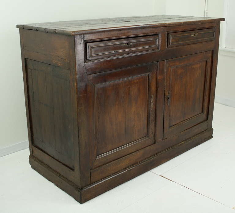 Large Antique French Chestnut Buffet 5
