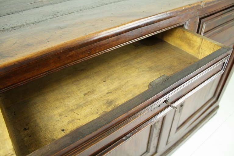 19th Century Large Antique French Chestnut Buffet