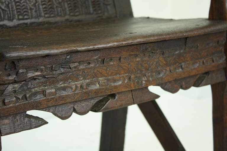 16th Century English Wainscot  Armchair 1