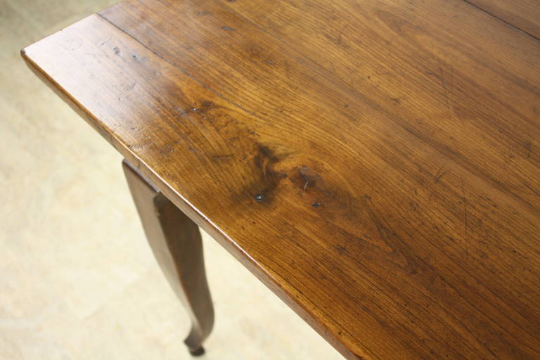 19th Century Antique French Louis XV Cherry Dining Table