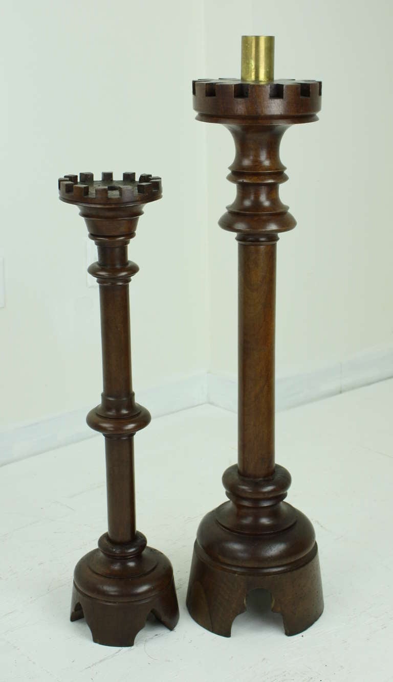 Vintage 7.25 H Brass Candlesticks,Three Legs Base Solid Brass Candlesticks,Footed Candle Holders,