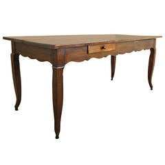 Antique French Louis XV Cherry Dining Table 7