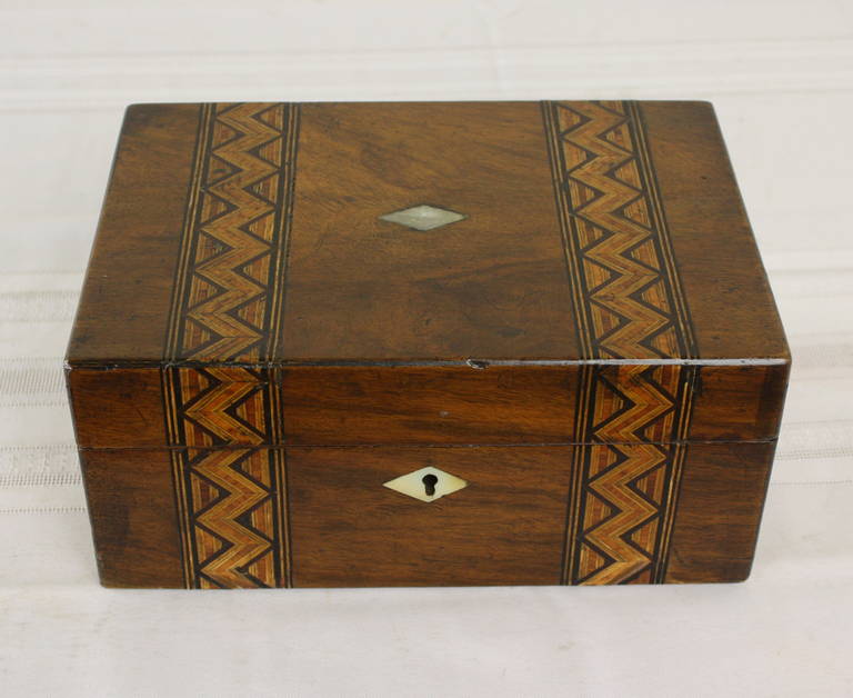 Collection of Seven Multiwood Inlaid Wooden Boxes In Good Condition In Port Chester, NY