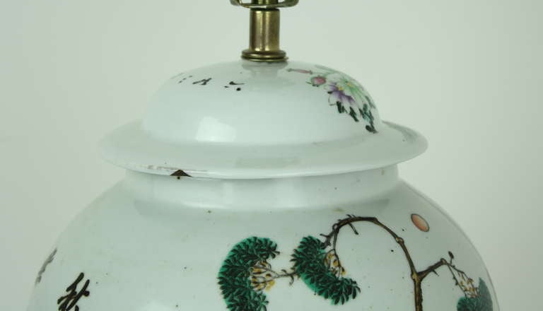 Ceramic Antique Chinese Ginger Jar Lamps