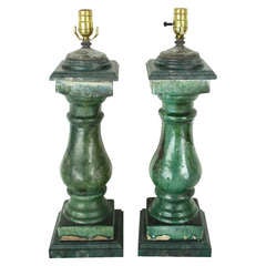 Antique Chinese Ballister Lamps