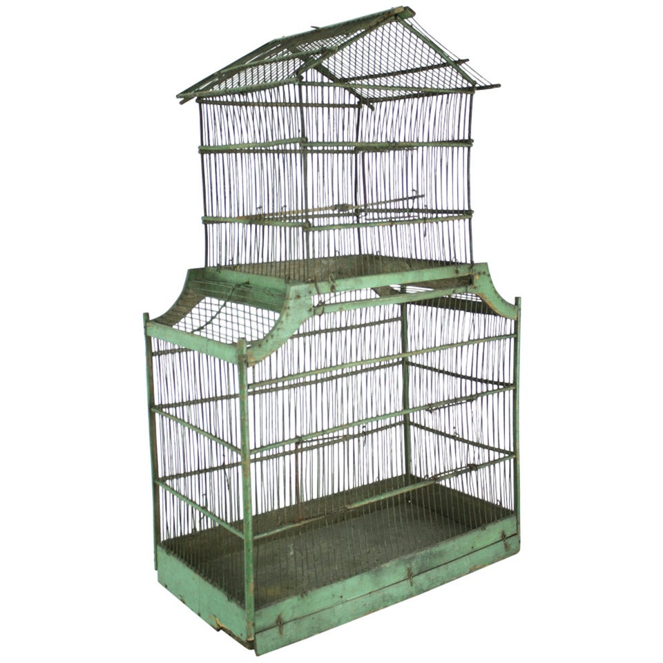 Tall Antique French Birdcage